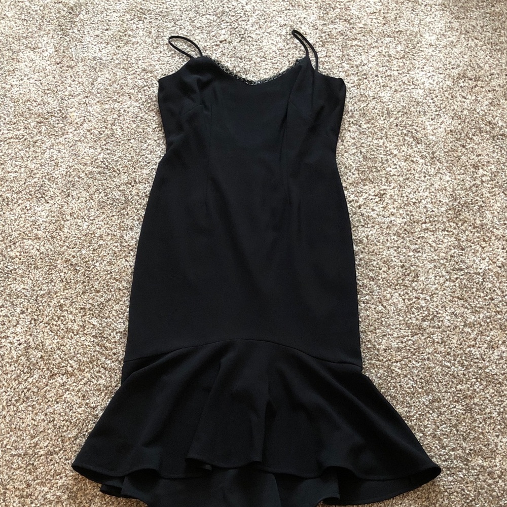 Chic Black High Low Dress